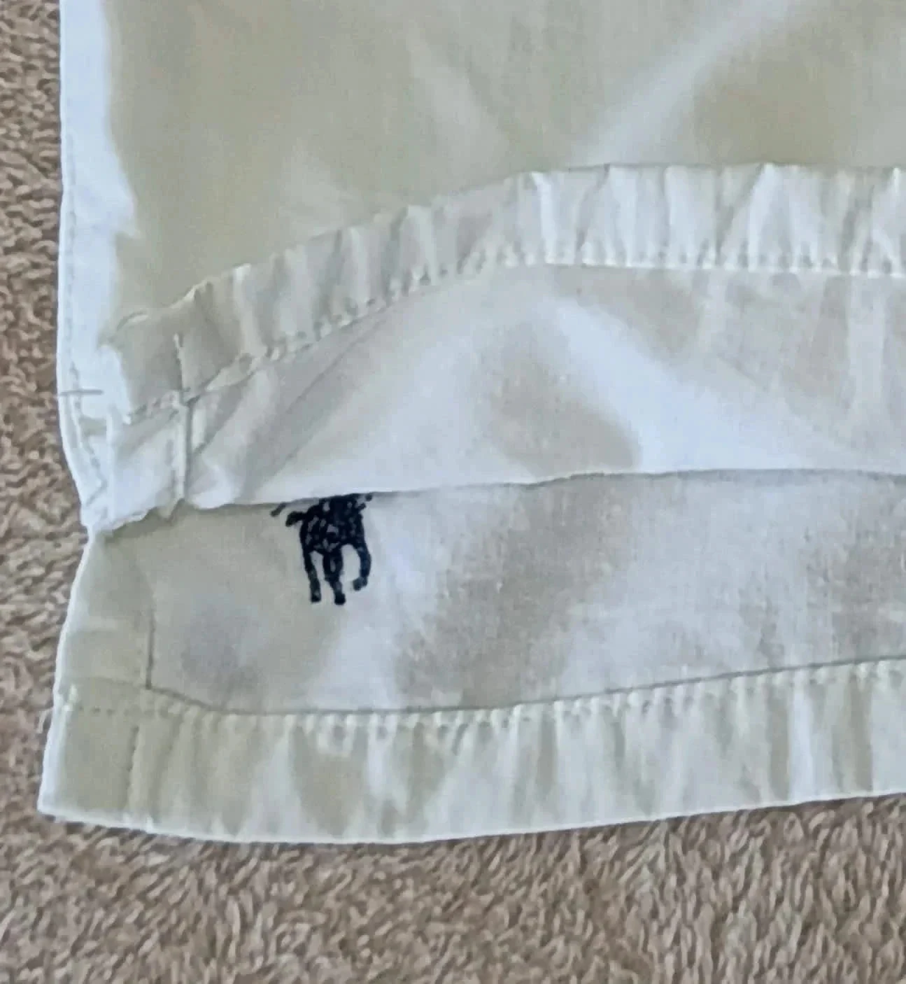 Short de baño Polo Ralph Lauren Vintage blanco Logo bordada Talla XL – photo 6